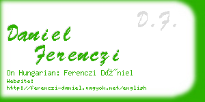 daniel ferenczi business card